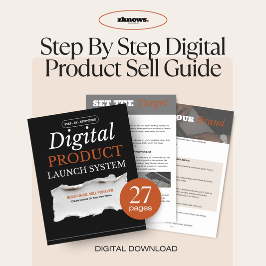 Step By Step Digital Product Sell System